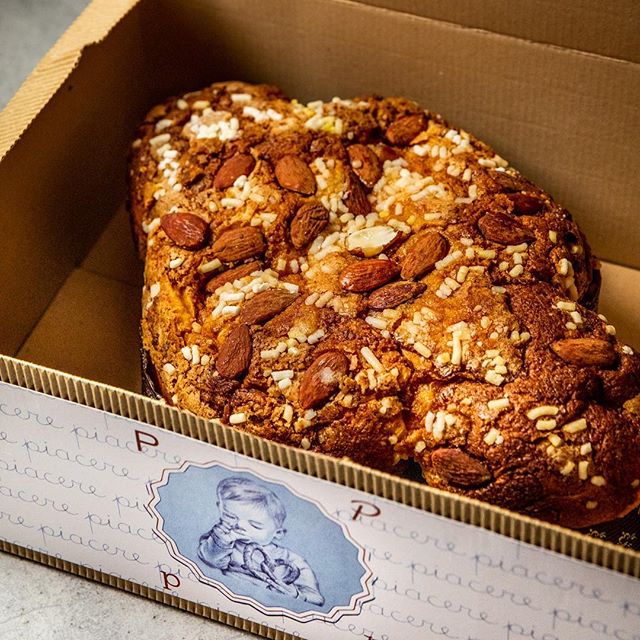 Buona Pasqua a tutti! We are celebrating the sweet signs of spring this Easter with traditional Colomba shipped directly from Rome by @anticofornoroscioli Which we will be serving by the slice today and tomorrow at Feroce! #ferocenyc